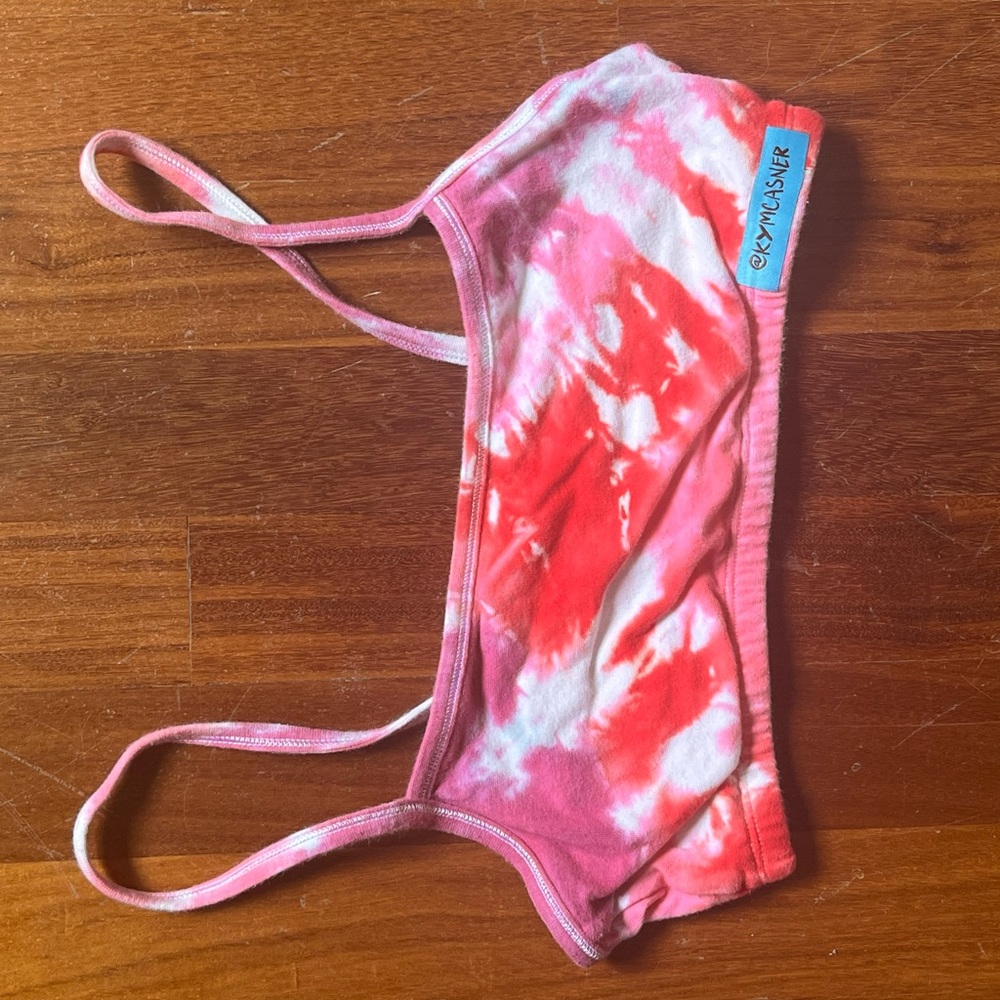tye dye sports bra
